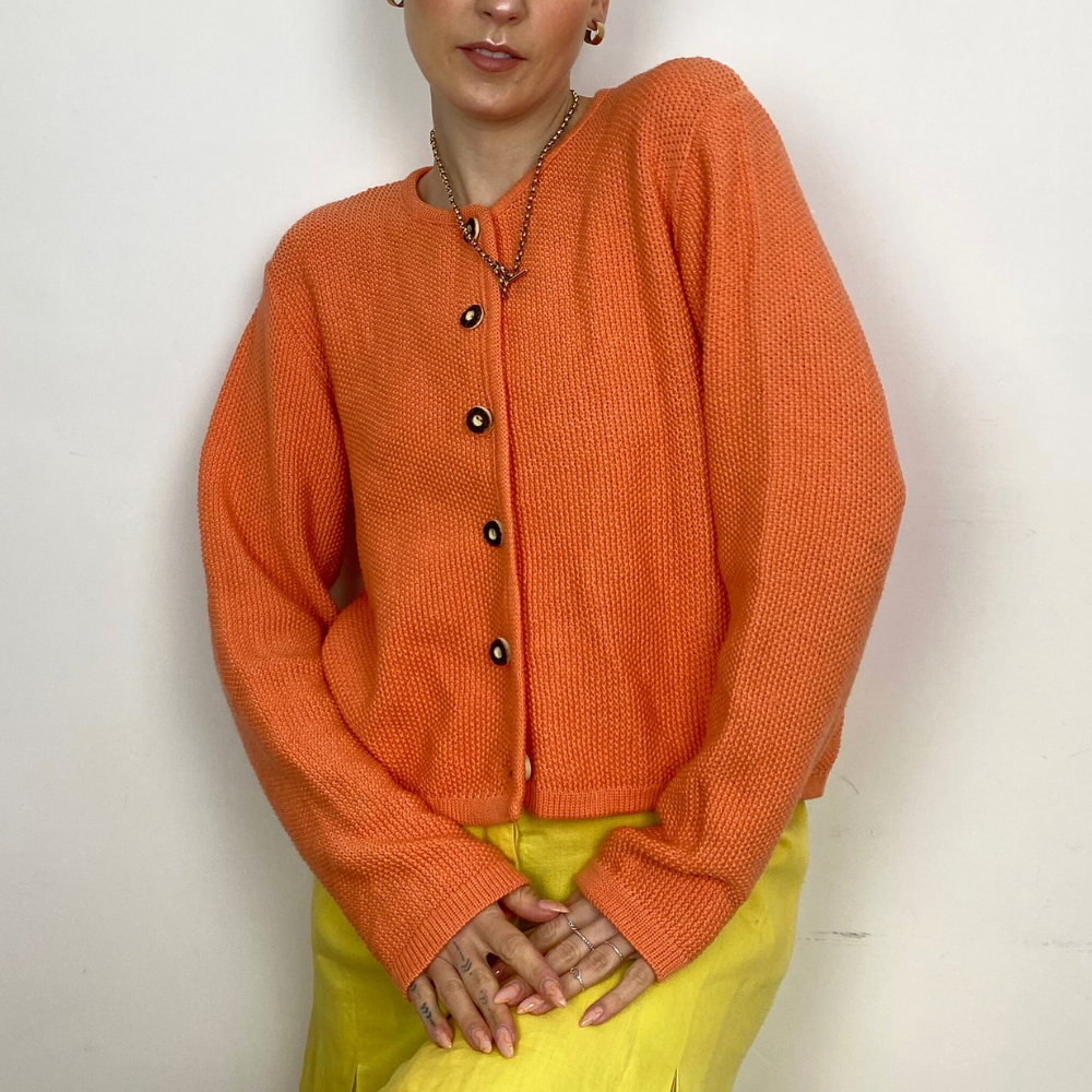 Austrian Peach Cardigan S/M – And Again